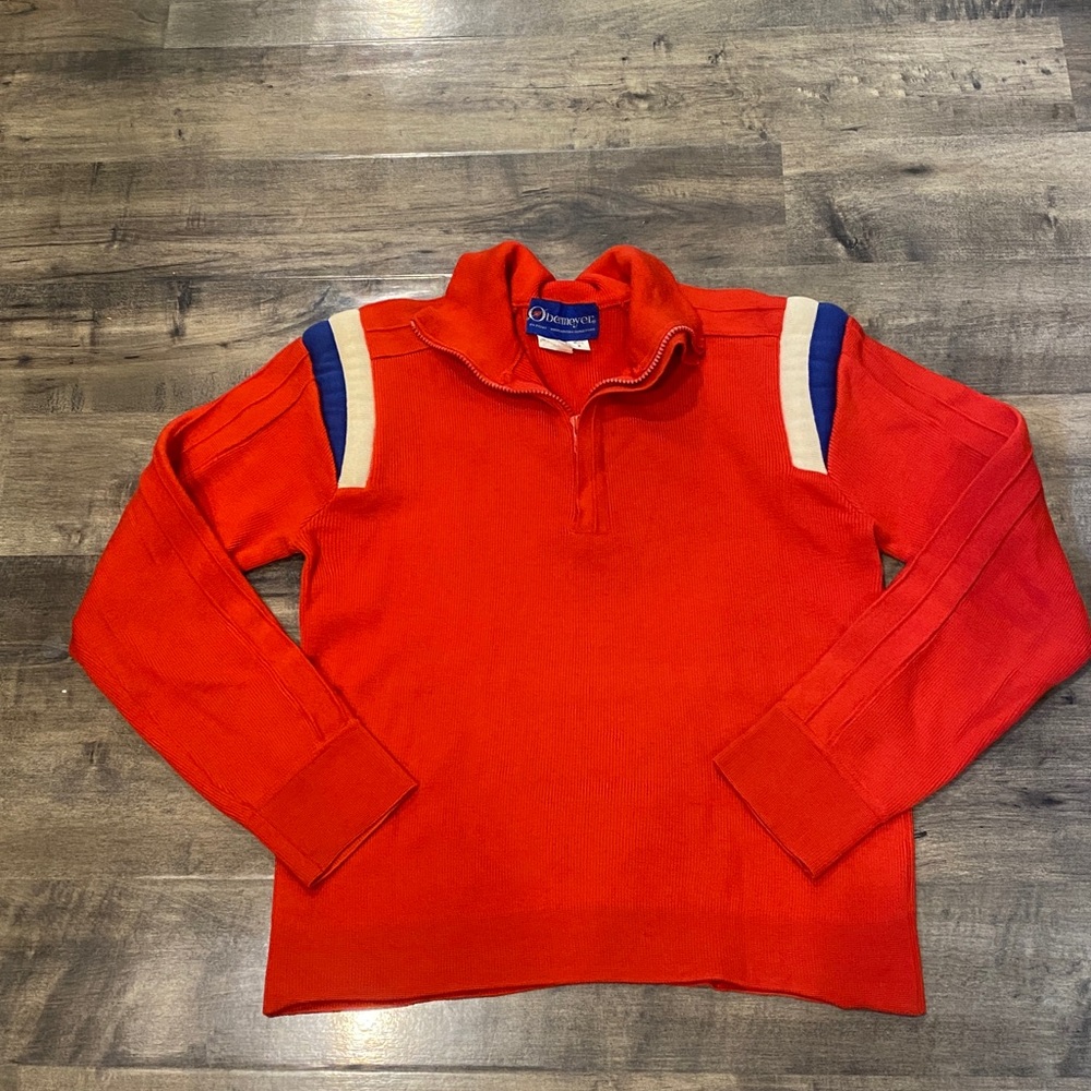 Vintage Obermeyer Red Blue Ski Sweater Men’s Medium